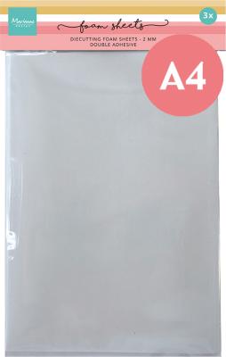 Foam sheets- A4 - White 2 mm